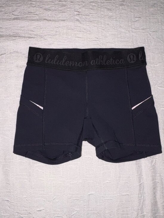 NWOT New Lululemon What The Sport Shorts Black Luxtreme Mid Rise 3" Size 4 - Picture 10 of 10